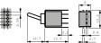 B22AB Subminiature Toggle Switch, On-None-On, Soldering Pins / Str