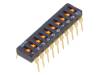 A6T0102, Переключатель: DIP-SWITCH; Кол-во секций: 10; ON-OFF; Пол: 2, Omron