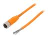 RKTS 4-182/2M, Соединительный кабель; M12; PIN: 4; прямой; 2м; вилка; 240ВAC; 4А, Lumberg Automation (Belden brand)