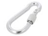 KSZ.6.60 Snap hook; steel; for rope; 60mm; zinc; Size: 6mm; with protection