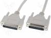 CAB402MO, Кабель; D-Sub 25pin вилка, с обеих сторон; 5м; кабель 25 жильный, BQ CABLE (TME brand)