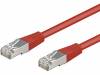 F/UTP5-CCA-250RD Patch cord; F/UTP; 5e; многопров; CCA; ПВХ; красный; 25м