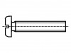 1130900 Винт; M2,6x4; DIN: 85A; Головка: цилиндрическая; прямой; сталь; цинк