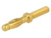 FK1211AU, Вилка; "банан" 4мм; 32А; 60ВDC; 35мм; Покрытие: позолота; Резьба: M4, Schutzinger