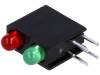 L-7104MD/1SURK1CGKD LED; в корпусе; Кол-во диод:2; 3мм; THT; красный/зеленый; 40°