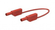 28.0124-07522 Test Lead, Red, 750mm, Gold-Plated