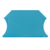 1050080000, WAP2.5-10 blue End plate Blue, Weidmuller