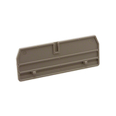 1608800000, ZAP/TW3 End plate Dark Beige, Weidmuller