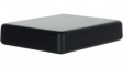 SR21.9 Enclosure with Rounded Corners 76x63.5x16.6mm Black ABS