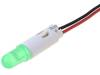 ALD 524L050 Индикат.лампа: LED; выпуклый; 24?28ВAC; Отв: O7,2мм; IP67; провода