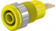 23.3060-24 Safety Socket 4mm Yellow 32A 1kV Gold-Plated