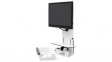 61-080-062 Wall Mount Workstation with Keyboard Arm, Adjustable, 466x114x779mm, 15kg