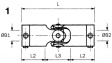 103.13.2222 Shaft coupling HUCO-POL 14.3 mm