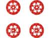 SPROCKET SET FOR ZUMO CHASSIS - RED Колесо; красный; Ось: D профиль; Кол-во шт: 4; на корпус,винтами