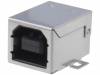 USB-B-S-RA-TSMT, Гнездо; USB B; SMT; горизонтальный; Верс: USB 2.0; позолота, ADAM TECH