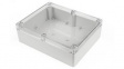 1554Y2GYCL  Watertight Enclosure, Polycarbonate, 240x300x95mm, Clear / Light Grey