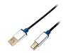 BUAB230 Кабель; USB 2.0; вилка USB A, вилка USB B; 3м; черный