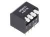 A6FR4104, Переключатель: DIP-SWITCH; Кол-во секций: 4; ON-OFF; 0,025A/24ВDC, Omron