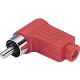 MR-544 LS RED/O-RING, Male plug 90° Red, -