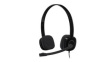 981-000589 Headset, H151, Stereo, On-Ear, 20kHz, Stereo Jack Plug 3.5 mm, Black