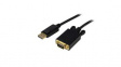 DP2VGAMM6B  Video Cable, DisplayPort Plug - VGA Plug, 1920 x 1200, 1.8m