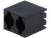 FIX-LED-310, Корпус LED; 3мм; полиамид; угловой; 3 PIN; черный; UL94V-2; H:9,8мм, FIX&FASTEN