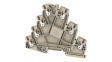 2434340000 Terminal Block, Push-In, 7 Poles, 22A, 2.5mm2, Dark Beige