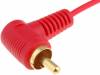 RCA-WT/RD, Кабель; вилка угловая RCA, провода; 0,2м; красный, 4CARMEDIA