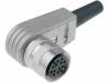 T 3651 005, Разъем: M16; Серия: C091A; вилка; "мама"; пайка; на провод; 3А; 150В, Amphenol