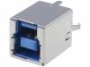 USB-B3-S-VT, Гнездо; USB B; THT; прямой; Верс: USB 3.0; позолота, ADAM TECH