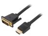 ABFBF Кабель; DVI-D (18+1) вилка,вилка HDMI; 1м; черный; 30AWG