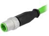 21349200405050, Вилка; M12; PIN:4; "папа"; код D-Ethernet; 5м; изоляция: ПВХ; прямой, Harting