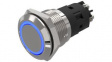 82-5552.2123 Illuminated Pushbutton 1CO, IP65/IP67, LED, Blue, Maintained Function