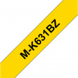 MKE-631BZ Этикеточная лента 12 mm черный на желтом