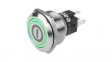 82-6151.2134.B001 Vandal Resistant Pushbutton Switch, Green, 3 A, 240 V, 1CO, IP65/IP67/IK10