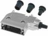 DS1047-01-15M2, Корпус: для разъемов D-Sub; D-Sub HD 26pin, D-sub 15pin; UNC4-40, CONNFLY