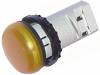 M22-LC-Y Индикаторная лампа; 22мм; плоский; IP67; Цвет: желтый; -25?70°C