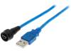 1310-1009-02 Кабель / адаптер; вилка USB A, вилка USB A mini; V: USB 2.0; IP67
