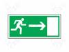 4E150/300PS, Эвакуационный знак; W: 150мм; H: 300мм; PS; фотолюминесцентные, ANRO