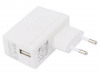 GSM12E05-USB Блок питания: импульсный; 5ВDC; 2,4А; Вых: USB; 12Вт; Вилка: EU; 80%