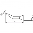 STTC-040 Паяльный наконечник Долотообразное изогнутый, длина 16,0 мм