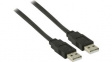 CCGP60005BK10 USB 2.0 Flat Cable USB A Plug - USB A Plug 1m Black