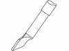 C120-008, Жало; "лопатка"; 3,5мм; для микрощипцов JBC-PA-A, JBC TOOLS