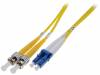 DK-2931-05, Световодный патч-корд; OS1; LC/PC, ST/PC; 5м; LSZH; Цвет: желтый, DIGITUS