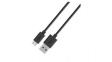 F2CU012BT2M-BLK Cable USB-A Plug - USB Micro-B Plug 2m Black