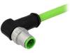21349400477050, Вилка; M12; PIN:4; "папа"; код D-Ethernet; 5м; изоляция: TPU, Harting