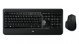 920-008878 Keyboard and Mouse, 2000dpi, MX900, UK English, QWERTY, Wireless/Bluetooth/Cable