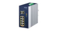 IGS-1020PTF-12V PoE Switch, Unmanaged, 1Gbps, 240W, RJ45 Ports 8, PoE Ports 8, Fibre Ports 2SFP