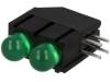 L-1503EB/2GD LED; в корпусе; Кол-во диод:2; 5мм; THT; зеленый; 15-30мкд; 60°