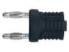 KURZ 14-4 IG MB NI/SW, Соединительный мост; гнездо "банан" 4мм,2 вилки "банан" 4мм, Schutzinger